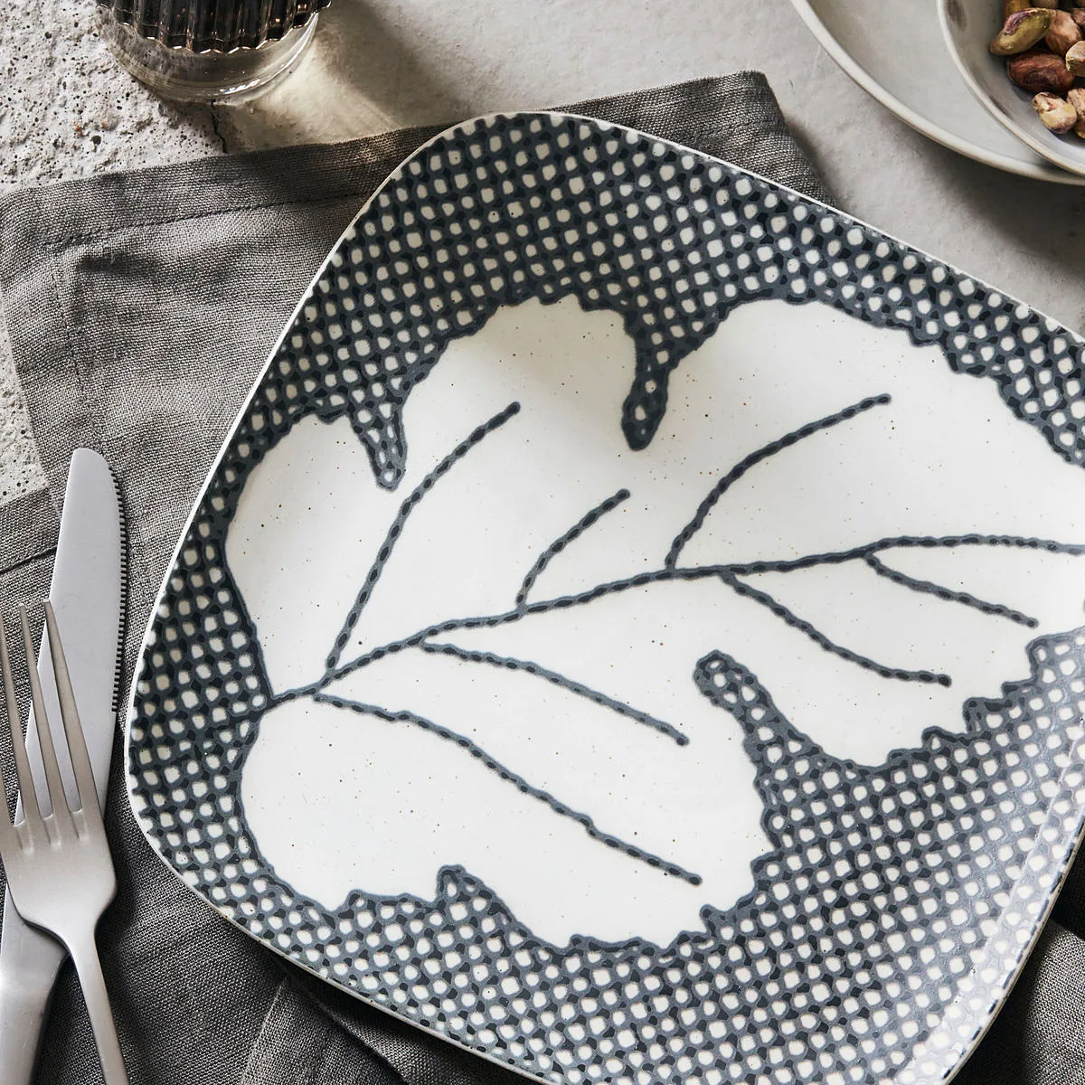 Ash lautanen 21,6 cm, Harmaa-sininen House Doctor