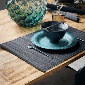 Bamb pöytätabletti 33x45 cm, 4-pakkaus - Musta - House Doctor
