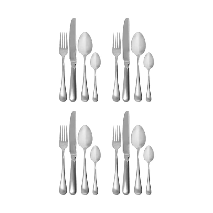 Brush aterinsetti 16 osaa - Silver finish - House Doctor