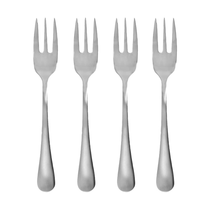 Brush jälkiruokahaarukka 4-pack. - Silver finish - House Doctor