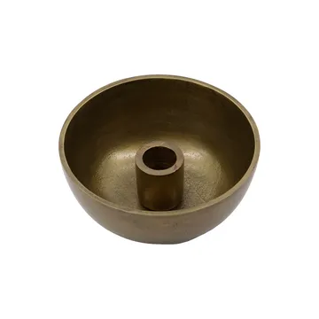Crown kynttilänjalka Ø13 cm - Antiikki messinki - House Doctor
