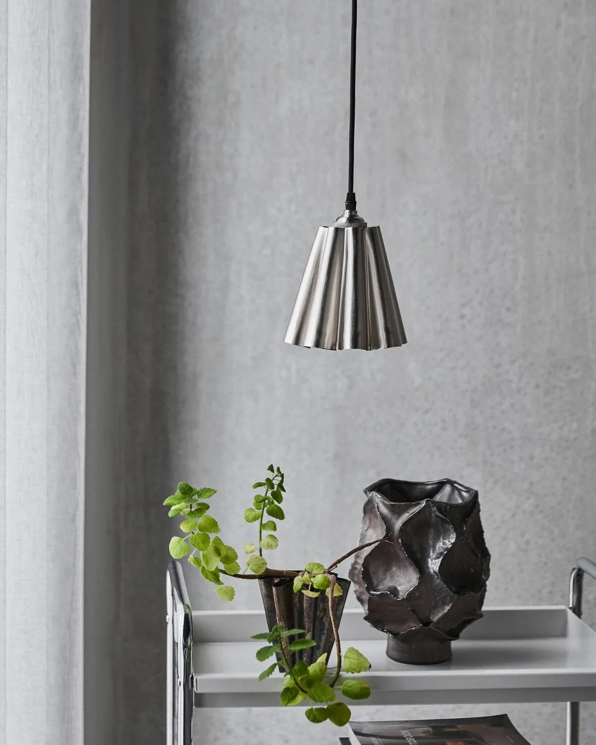 Flola lampunvarjostin, Harjattu hopeanvärinen, Ø16x16 cm House Doctor