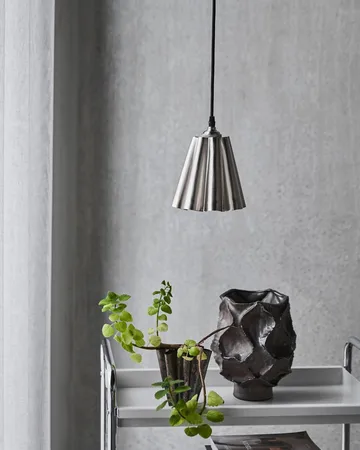 Flola lampunvarjostin - Harjattu hopeanvärinen, Ø16x16 cm - House Doctor