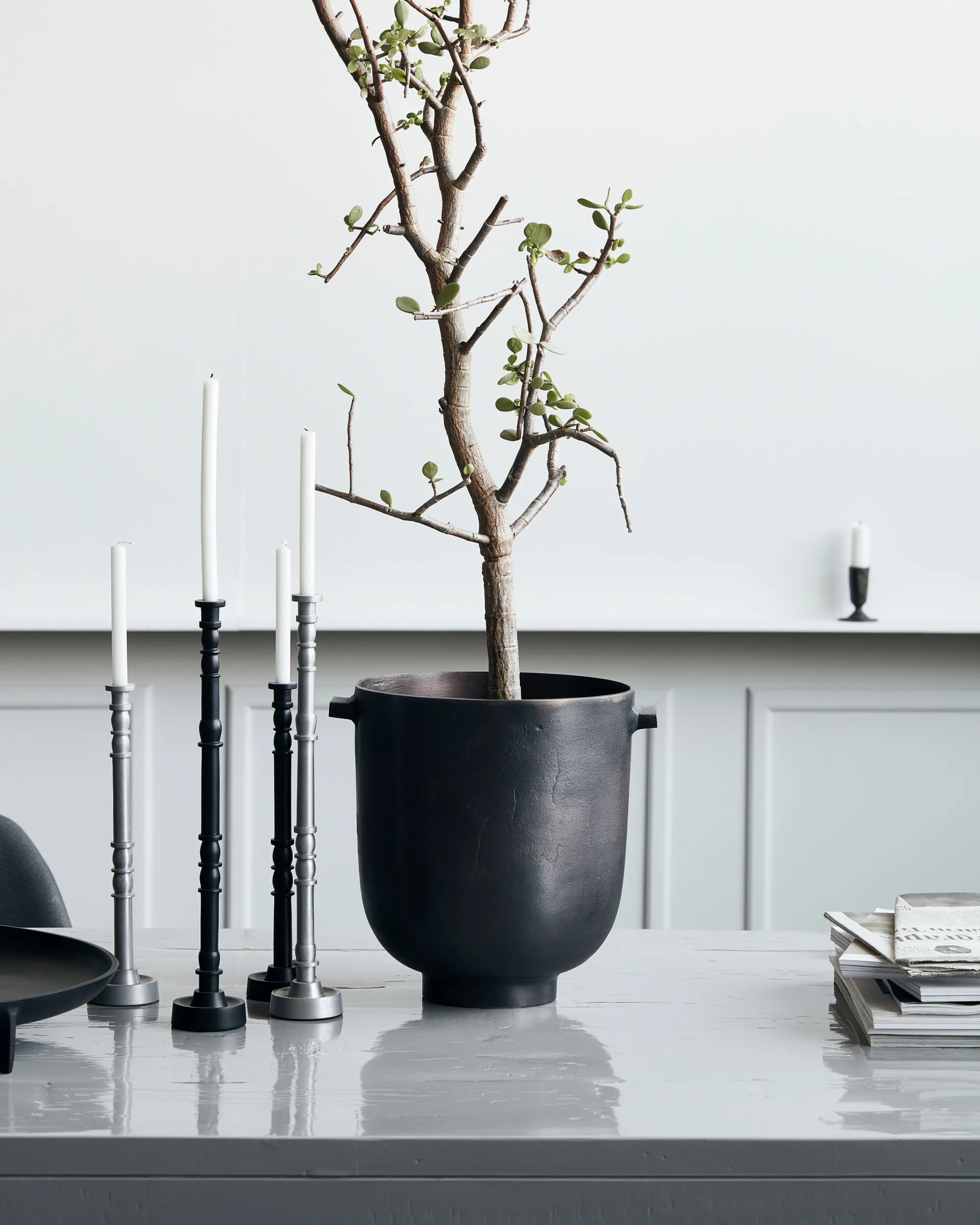 Foem kukkaruukku Ø25 cm, Browned brass House Doctor