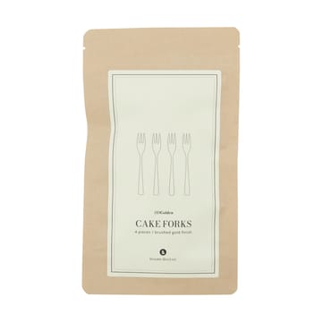 Golden kakkuhaarukka 4-pack. - Kultainen - House Doctor