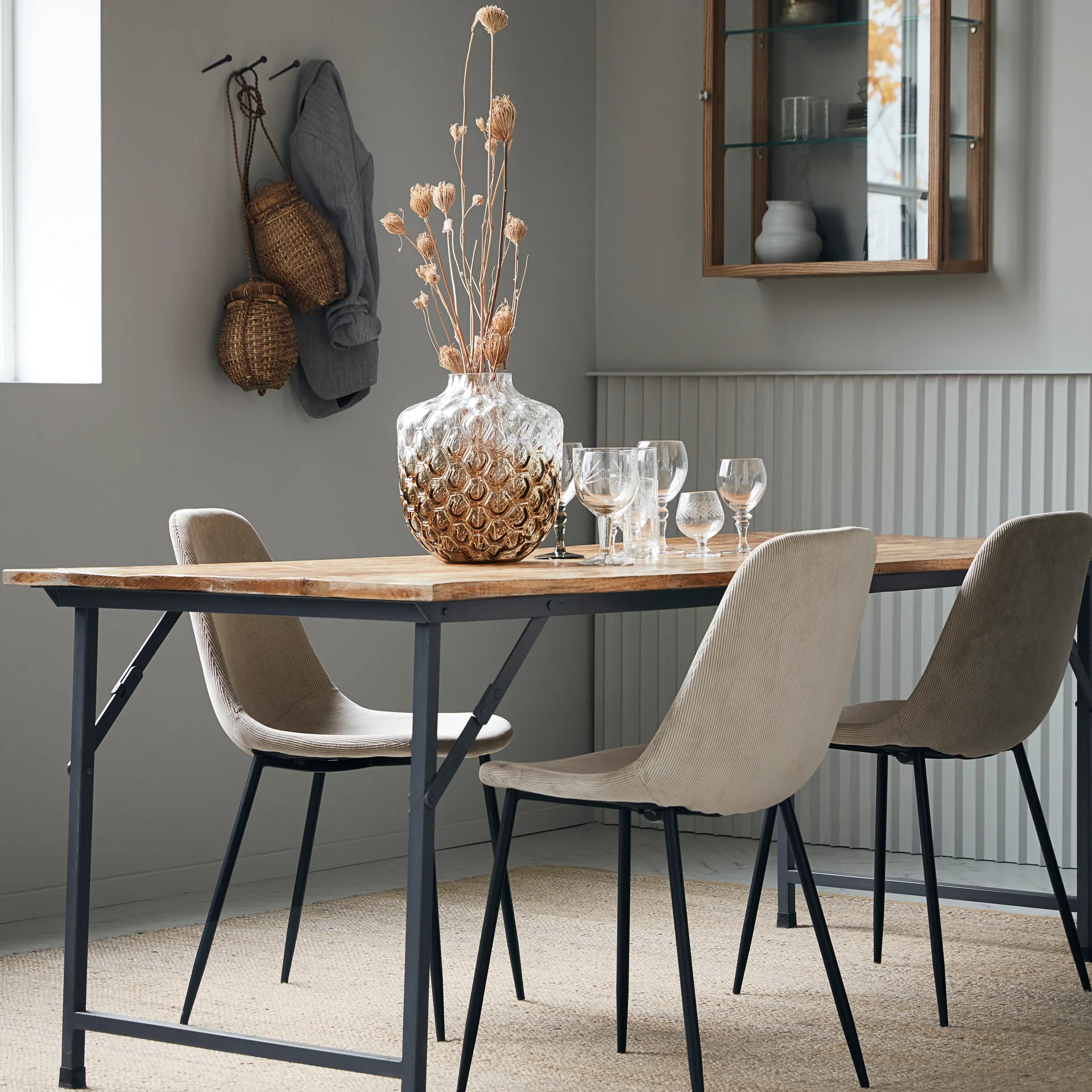 Hempi matto 250x250 cm, Luonnonvärinen House Doctor