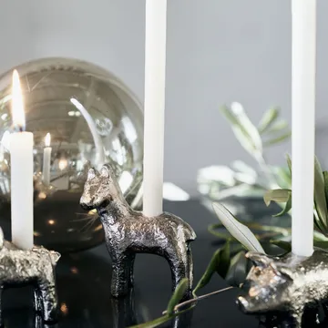 Horse kynttilänjalka 7,5 cm - Antiikkihopea - House Doctor