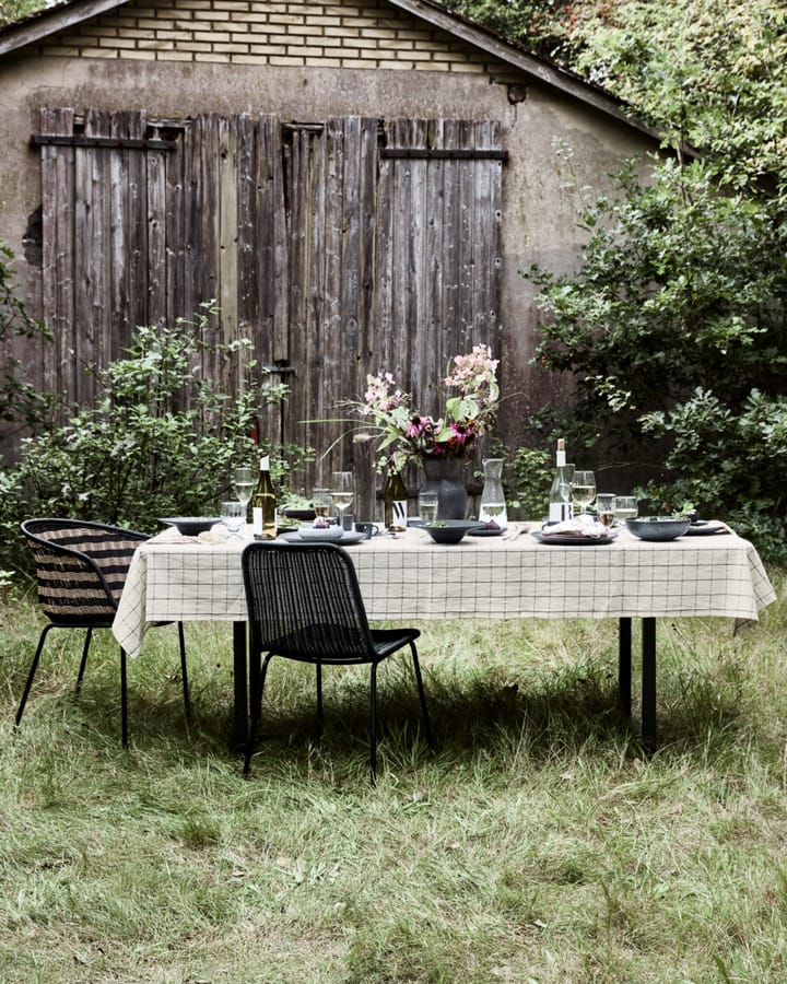 Join pöytäliina 150x260 cm, Svart-off white House Doctor