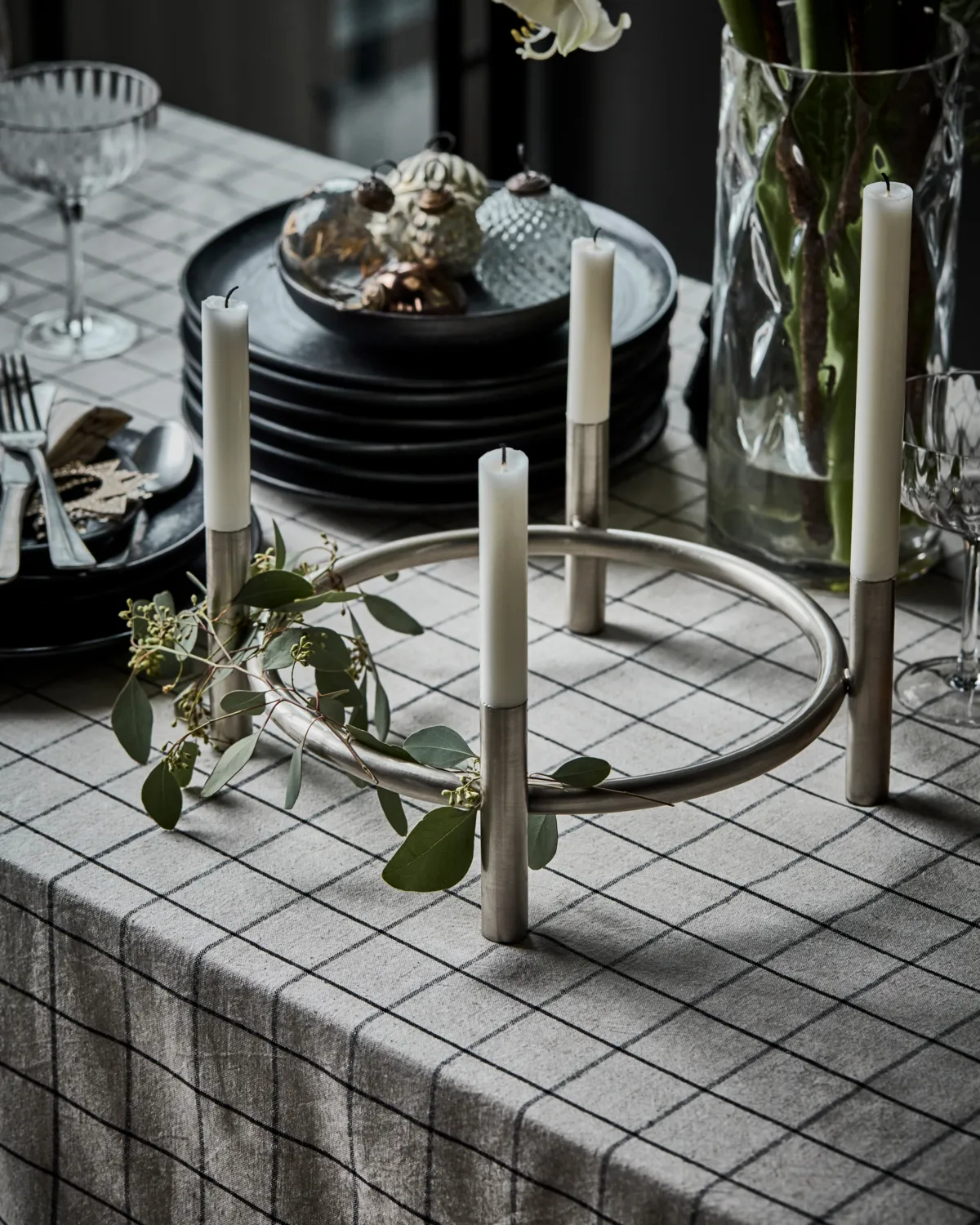 Maxi kynttilänjalka 102 cm, Antiikkiharmaa House Doctor