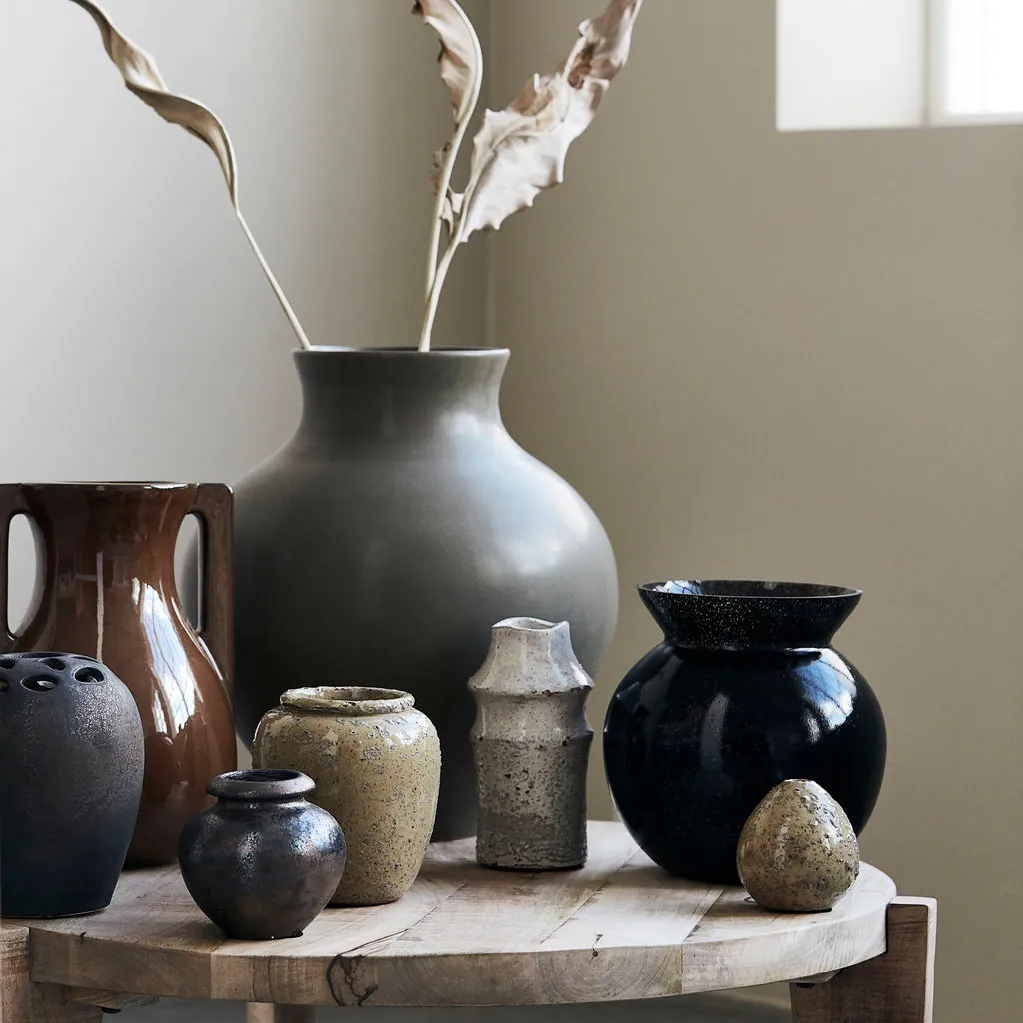 Mississipi maljakko, 31 cm, Ruskea House Doctor