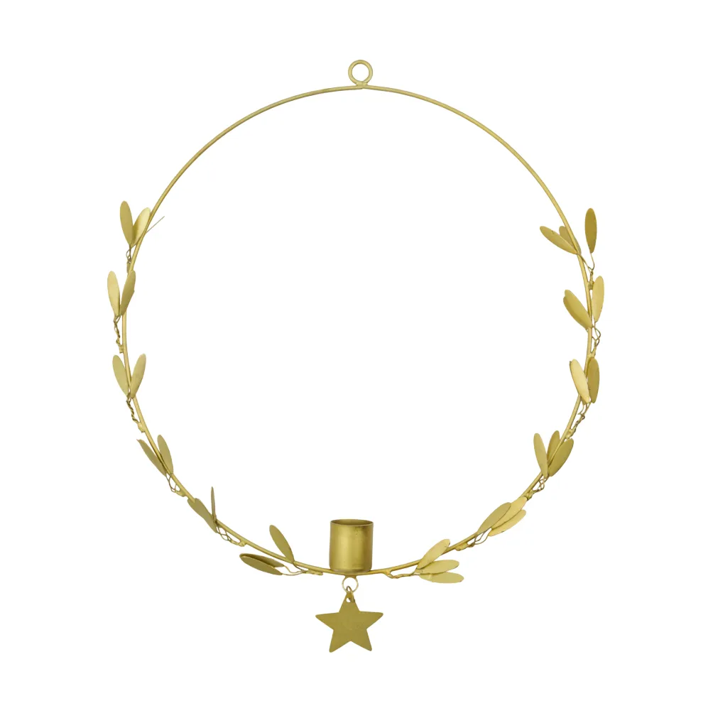 House Doctor Mistel kynttilänjalka Ø25 cm Messinki