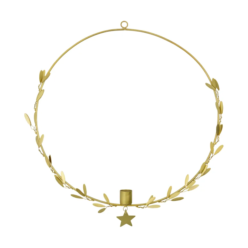 House Doctor Mistel kynttilänjalka Ø35 cm Messinki