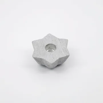 Mold Little Star -kynttilänjalka - Harmaa - House Doctor