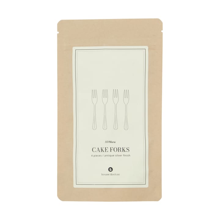 Mora kakkuhaarukka 4-pack., Silver finish House Doctor