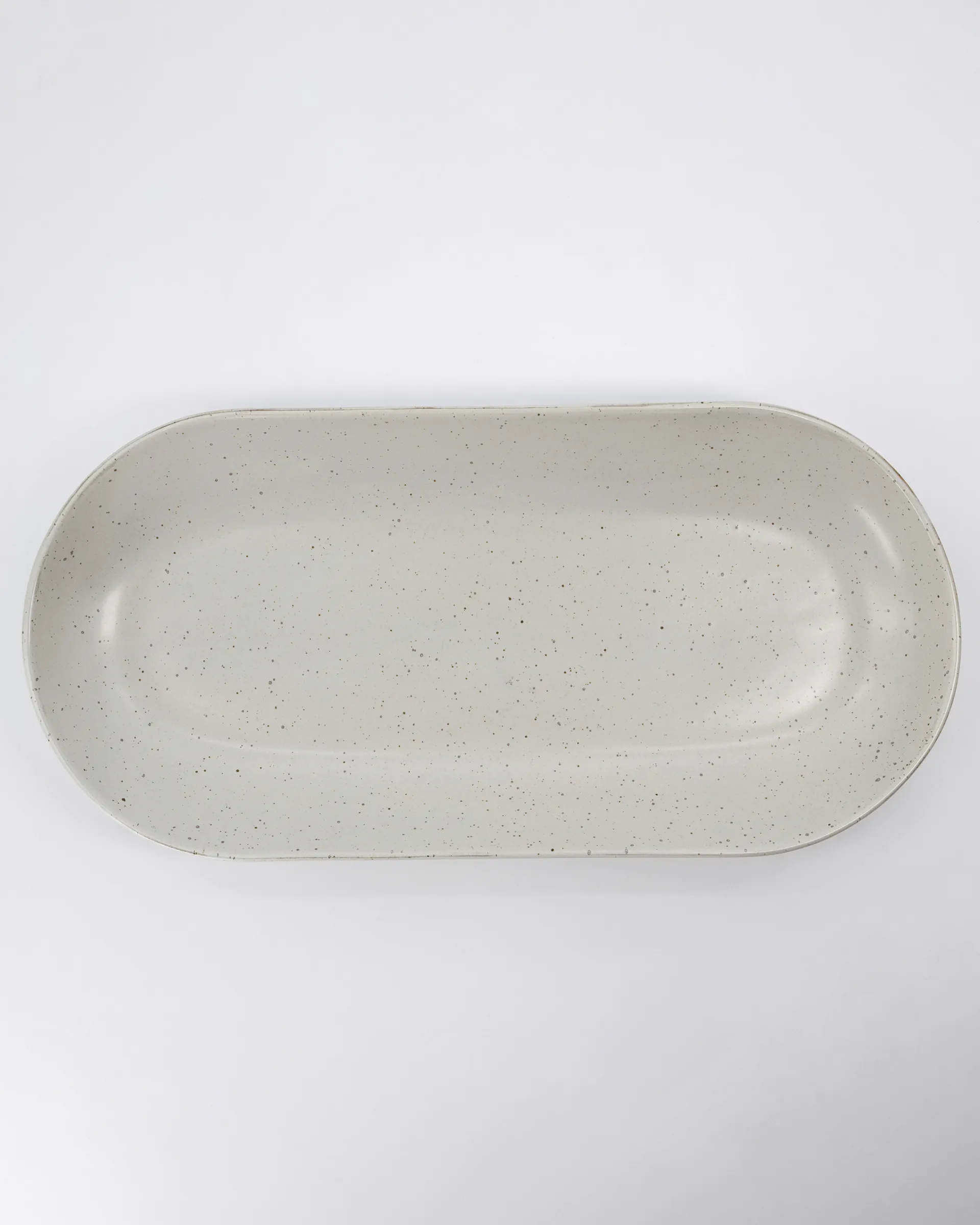 Pion tarjoilulautanen 19x38 cm, Harmaa-valkoinen House Doctor