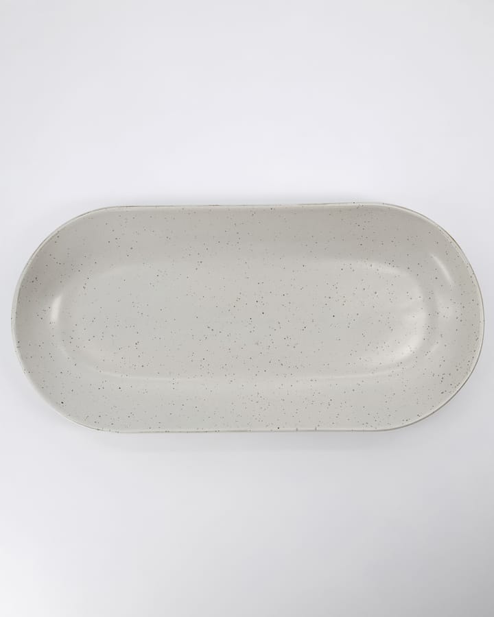 Pion tarjoilulautanen 19x38 cm, Harmaa-valkoinen House Doctor
