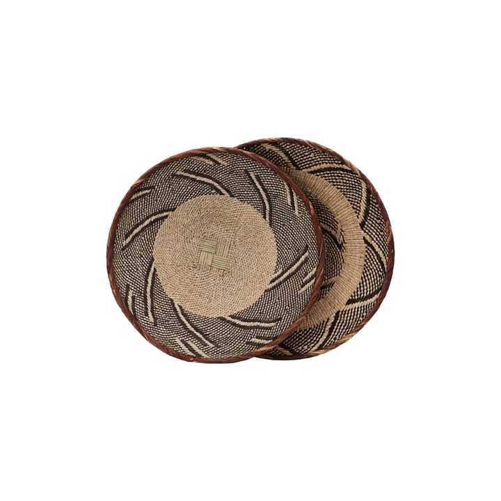 Tonga kori Ø30 cm setti 2 kpl, Luonnonmusta House Doctor