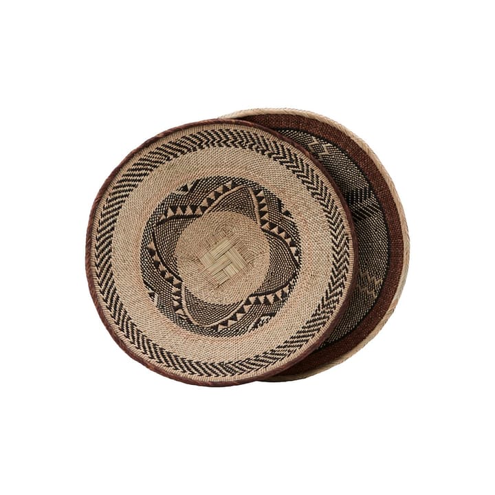 Tonga kori Ø45 cm setti 2 kpl, Luonnonmusta House Doctor