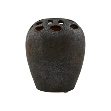 Varios maljakko 19 cm - Musta - House Doctor