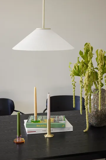 Astra-kynttilänjalka pieni - Pinkki-oranssi - Hübsch Interior