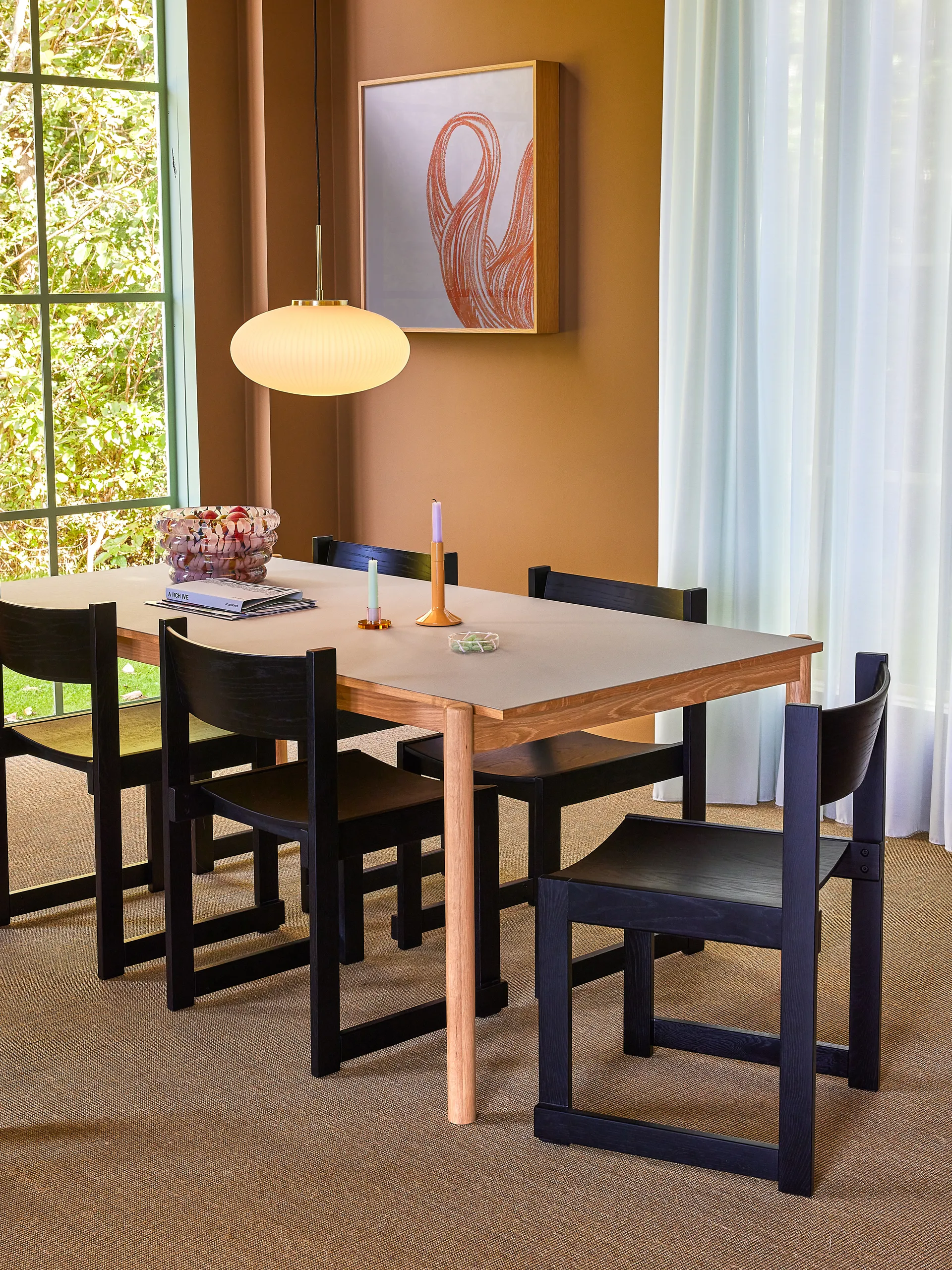 Astra-kynttilänjalka pieni, Sini-vihreä Hübsch Interior