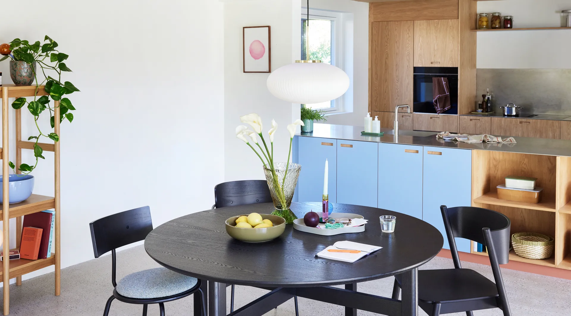 Astro kynttilänjalka, Vaaleanpunainen Hübsch Interior