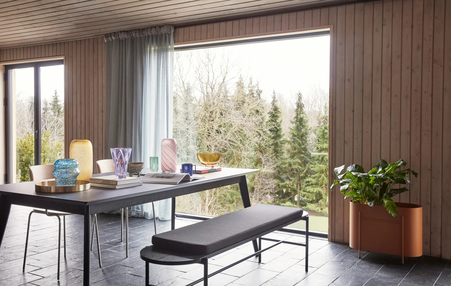 Aurora maljakko, Sininen Hübsch Interior