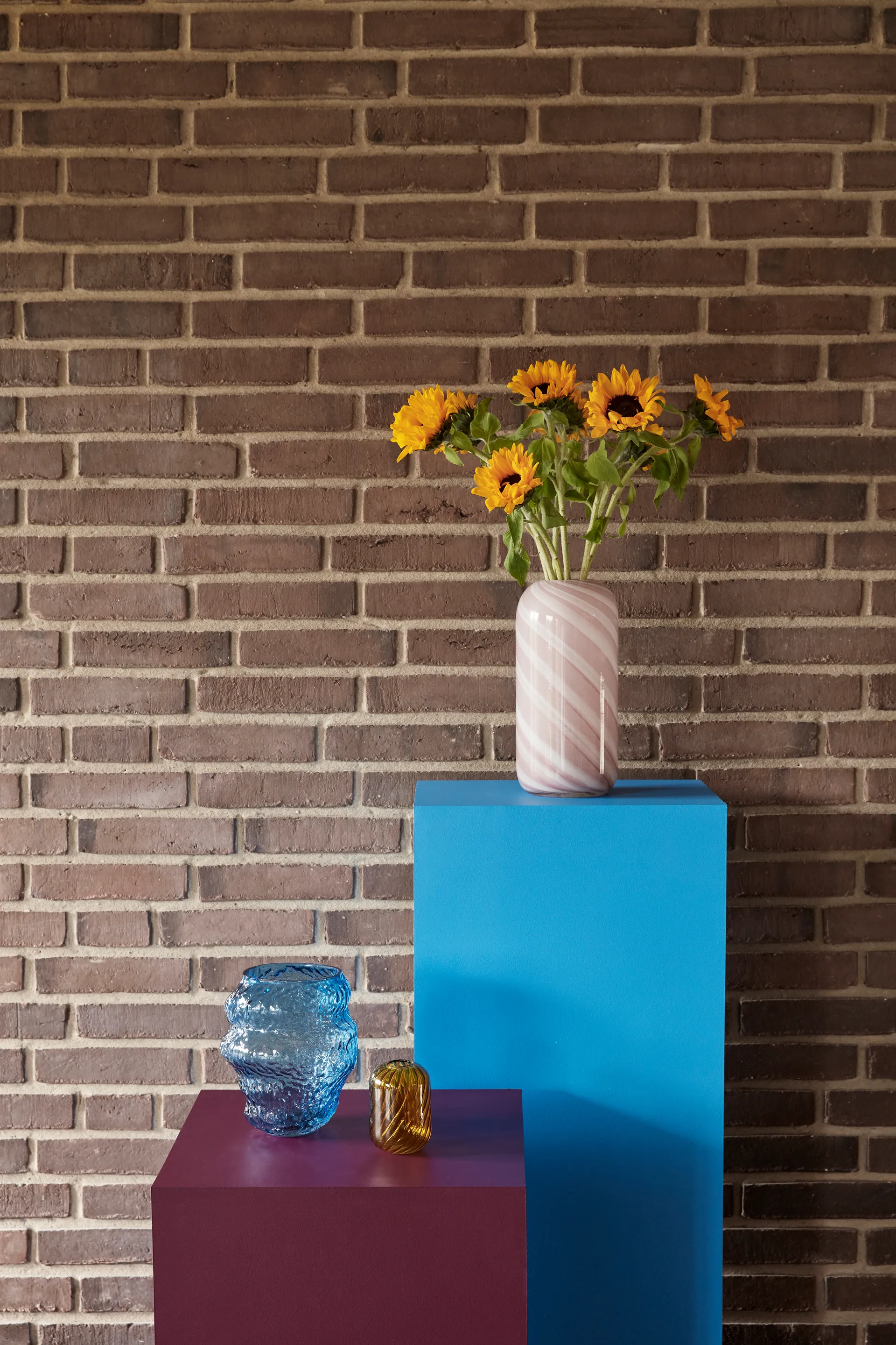 Aurora maljakko, Sininen Hübsch Interior