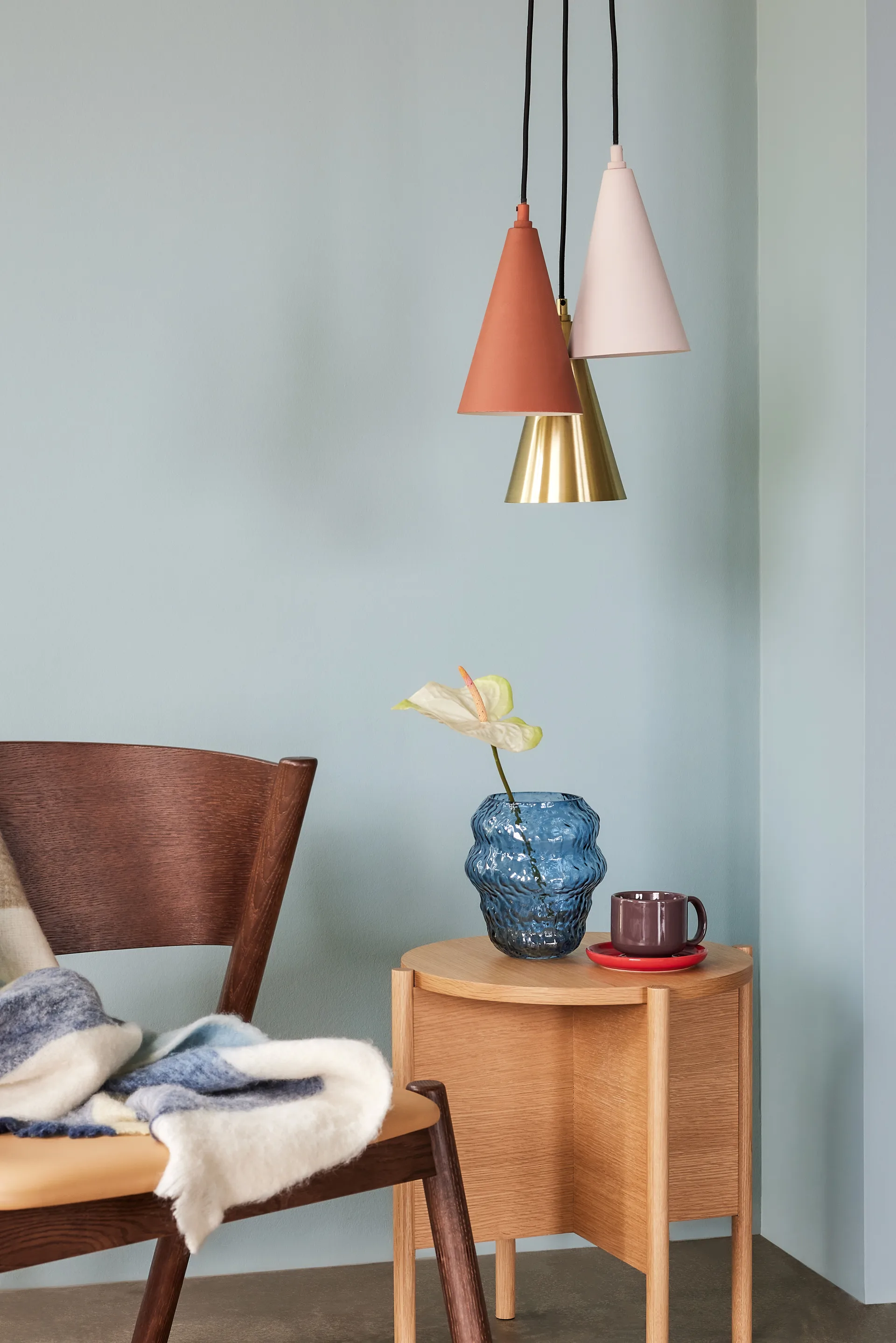 Aurora maljakko, Sininen Hübsch Interior