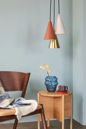 Drop Riippuvalaisin 3 kpl - Ruskea-messinki-beige - Hübsch Interior