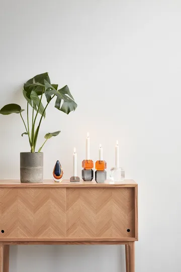 Gem kynttilänjalka - Oranssi-harmaa - Hübsch Interior