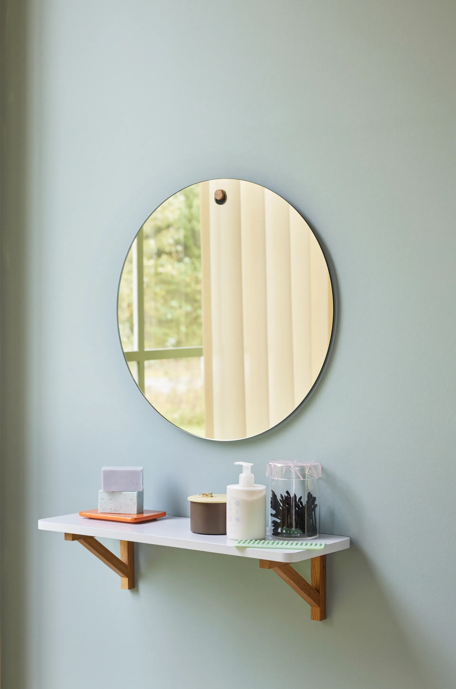 Heir säilytyspurkki lasia keskikoko, Vaaleanpunainen Hübsch Interior