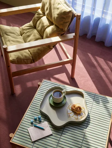 Heir säilytyspurkki matala - Keltainen - Hübsch Interior