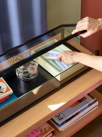 Heir säilytyspurkki matala - Keltainen - Hübsch Interior