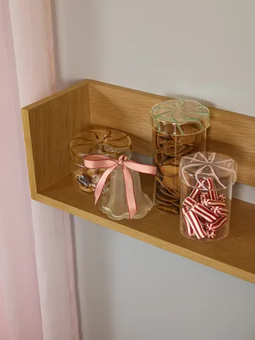 Heir säilytyspurkki matala - Keltainen - Hübsch Interior