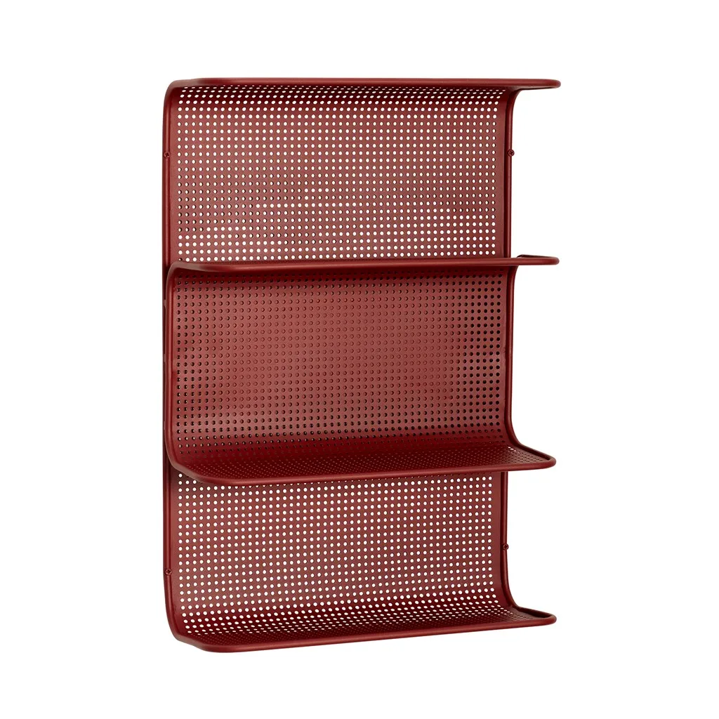 Hylly 61x41 cm, Metalli-punainen Hübsch Interior