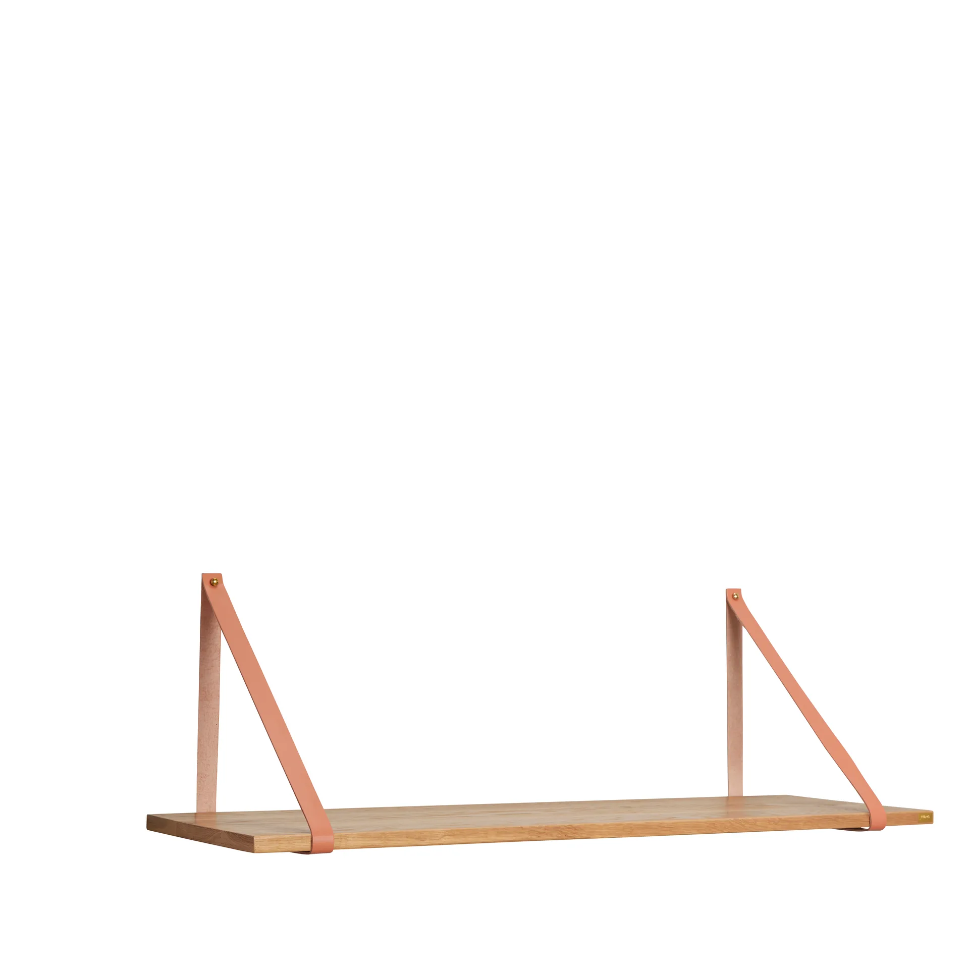 Hylly nahkahihnalla large 100x30 cm, Luonto Hübsch Interior