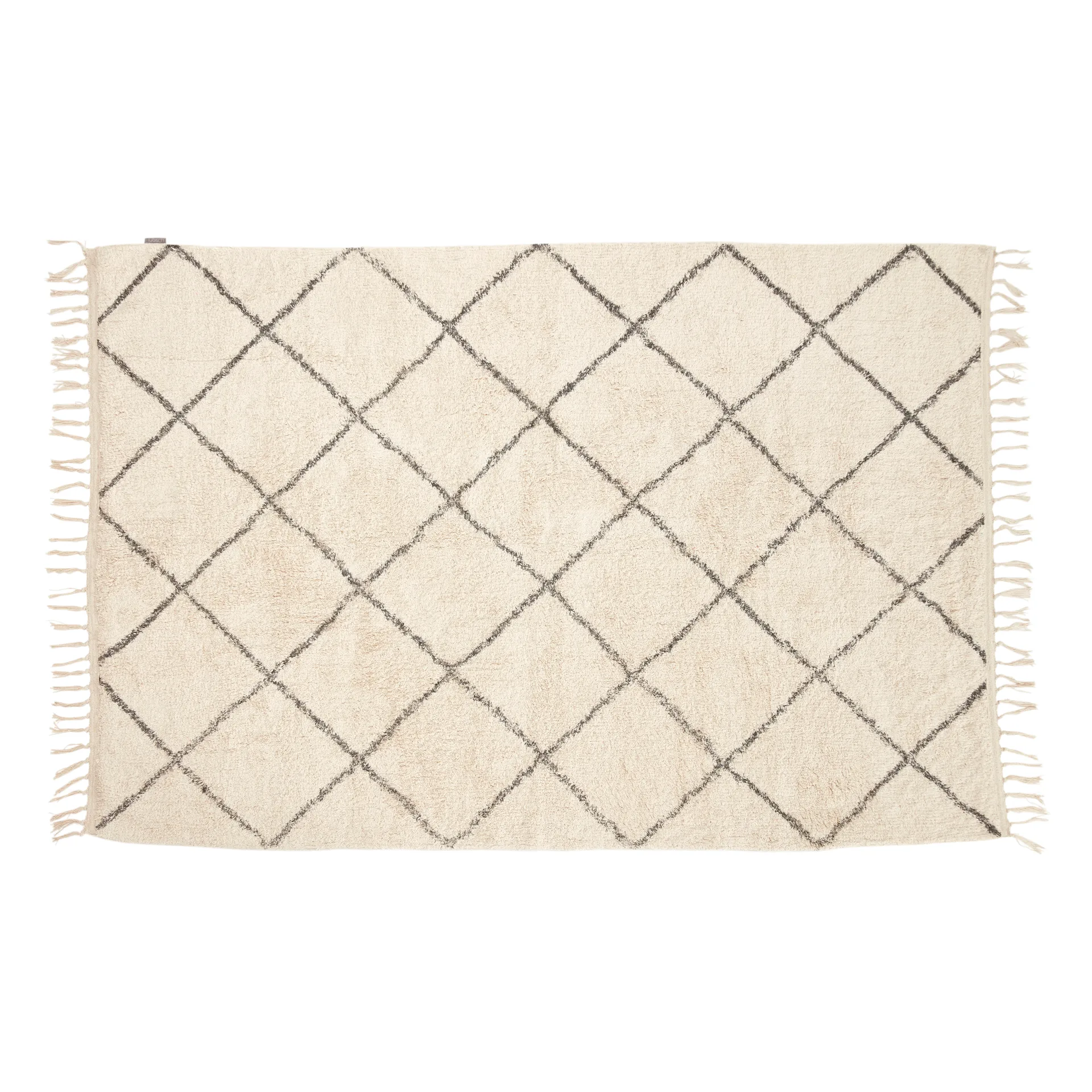 Matto 120x180 cm viskoosi beige, Valko-harmaa Hübsch Interior