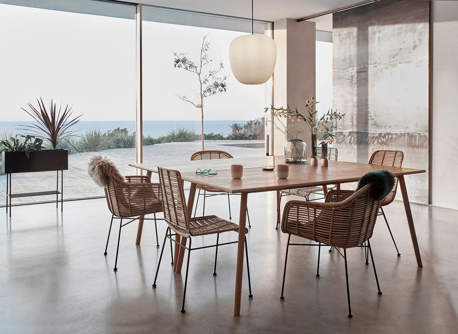 Muse riippuvalaisin Ø40 cm, Valkoinen Hübsch Interior