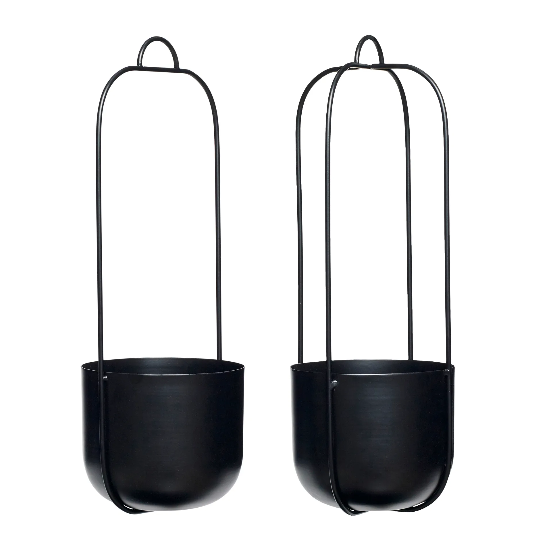 Ripustettava ruukku 2-pack, Musta Hübsch Interior