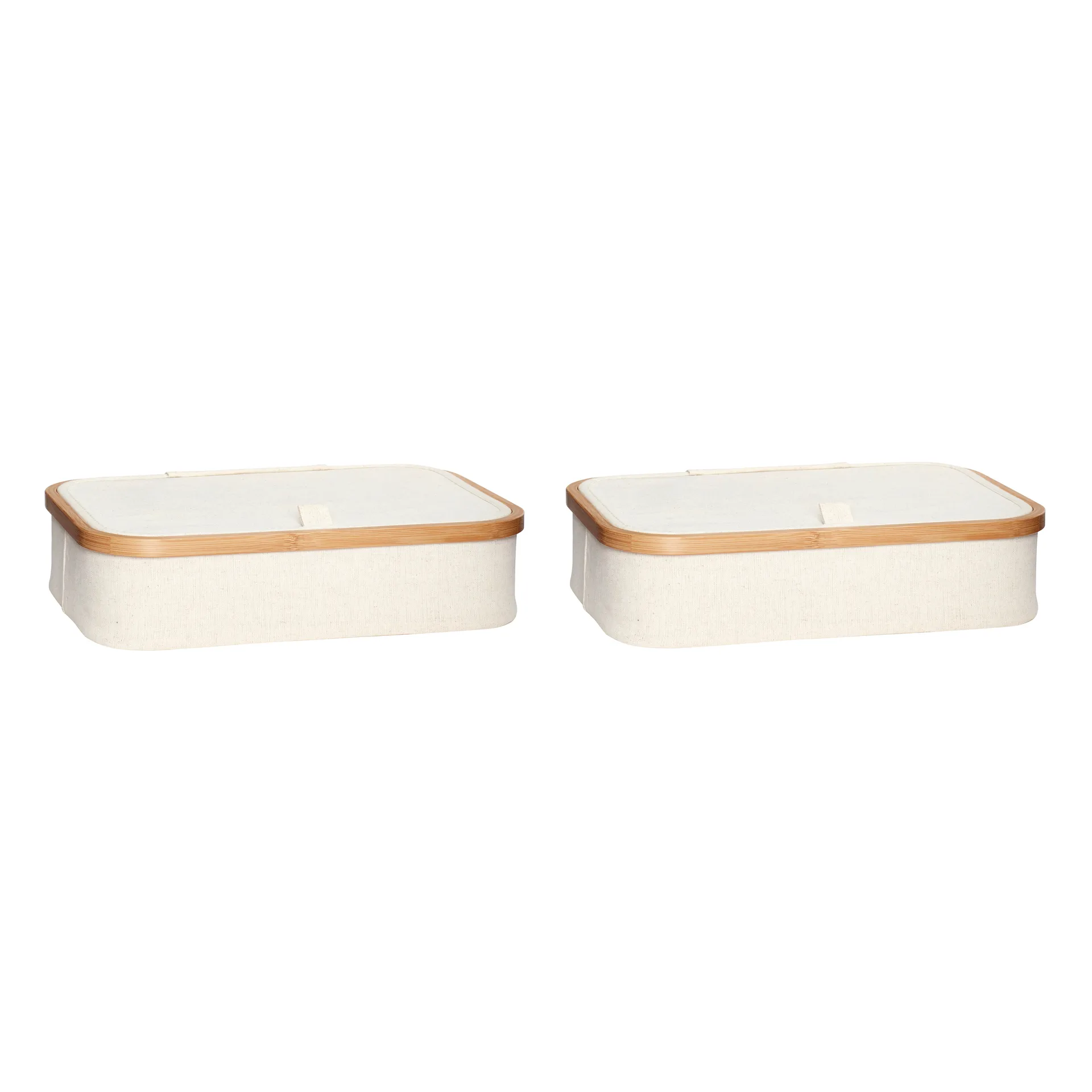 Säilytyslaatikko 2 kpl, Beige Hübsch Interior