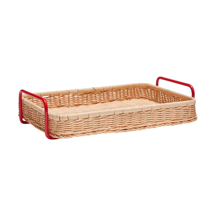 Tarjoiluvati Splint - Punainen-luonnollinen - Hübsch