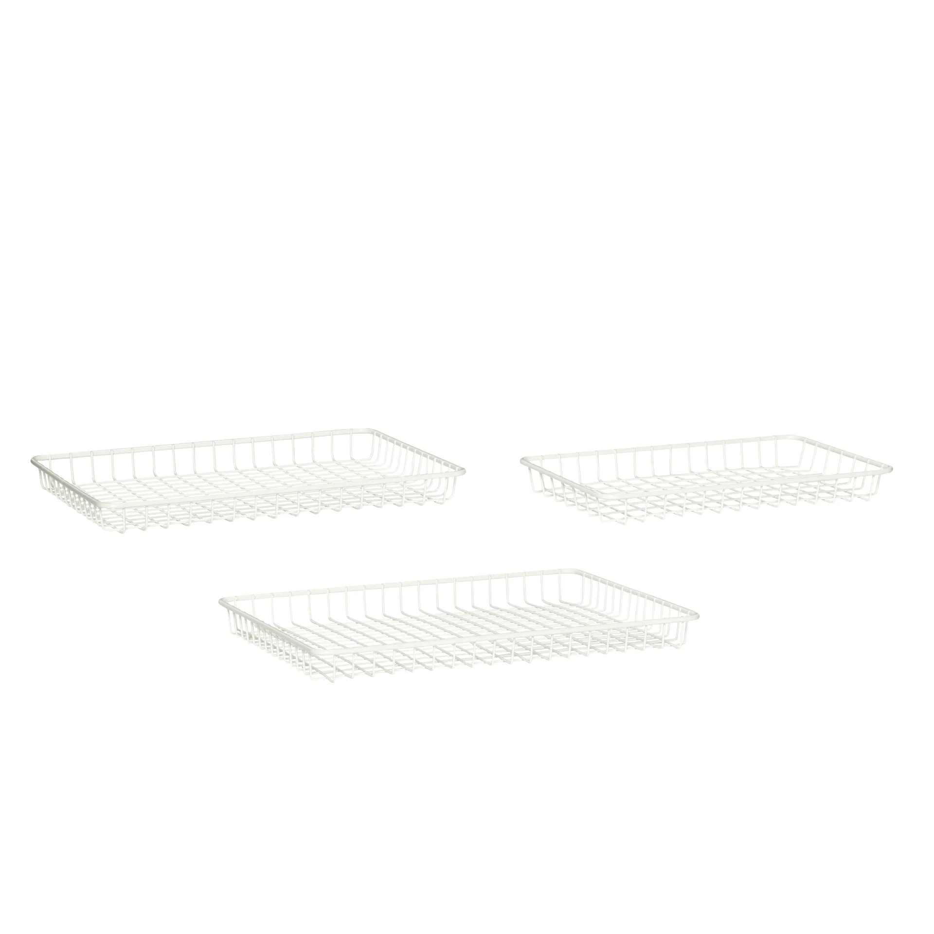 Tarjotin 3-pack, Valkometalli Hübsch Interior