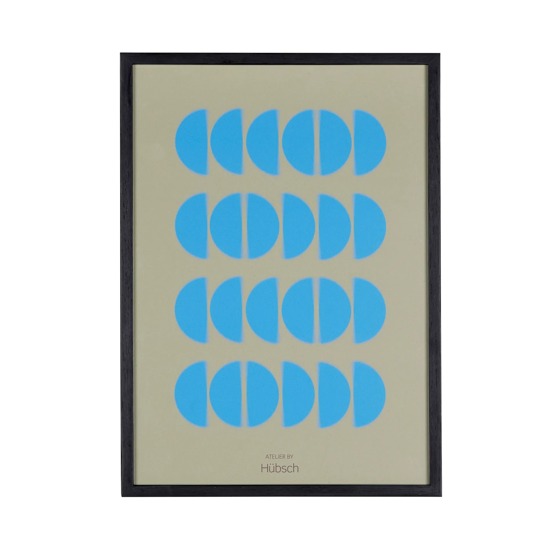 Taulu puukehyksellä keskikokoinen, Musta Hübsch Interior