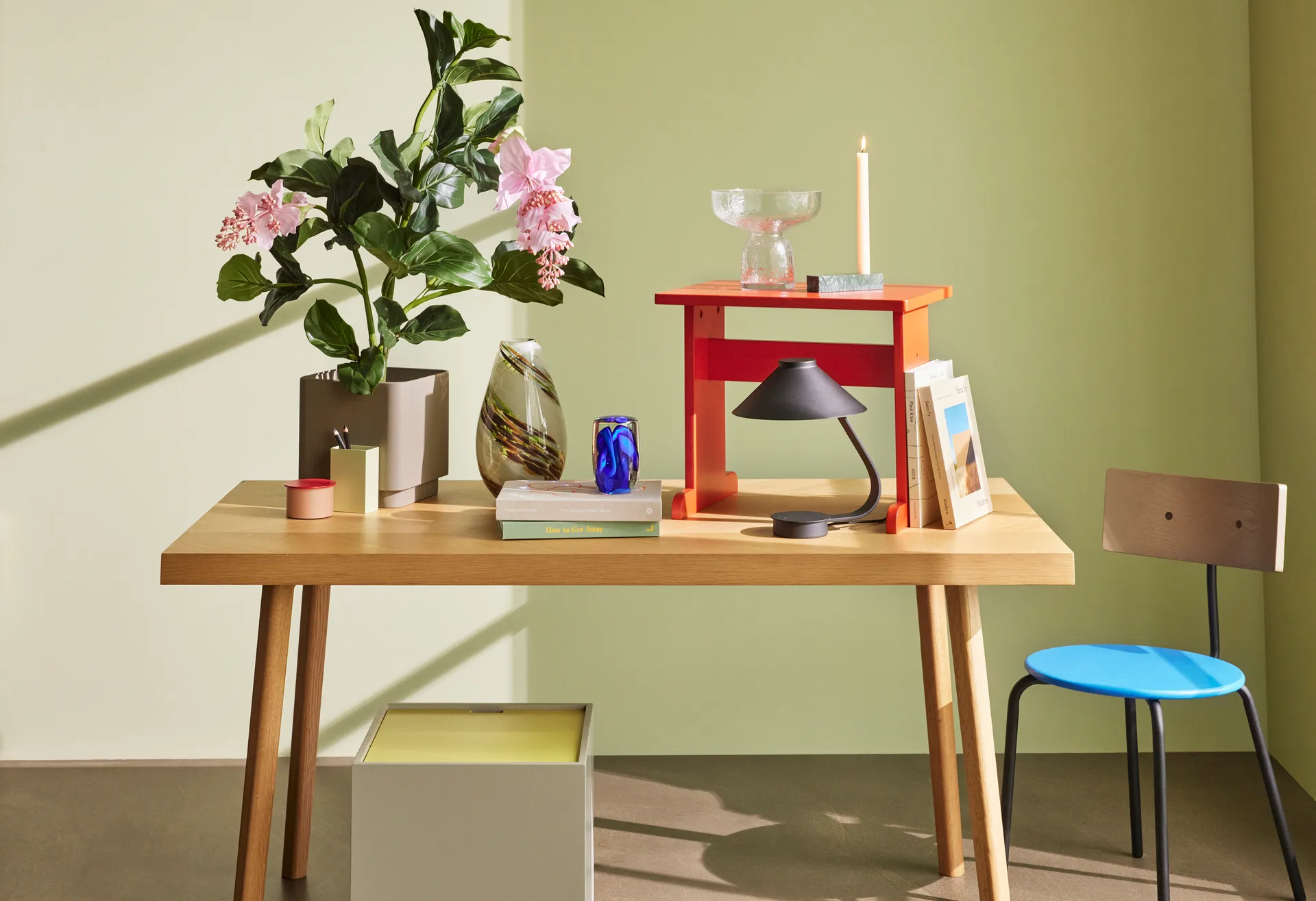 Tiili kynttilänjalka, Vihreä Hübsch Interior