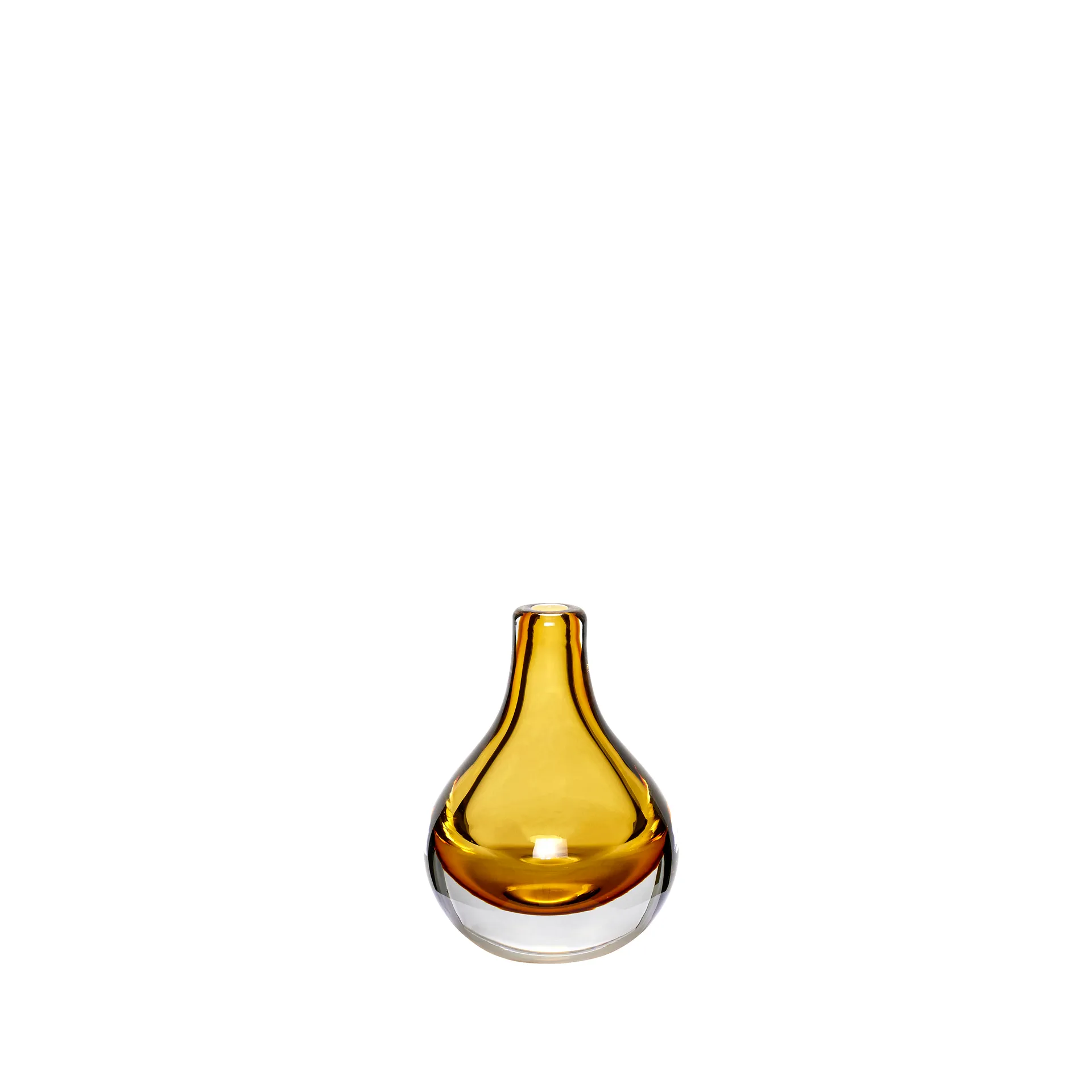 Vaasi Ø10 cm, Kirkas-amber Hübsch