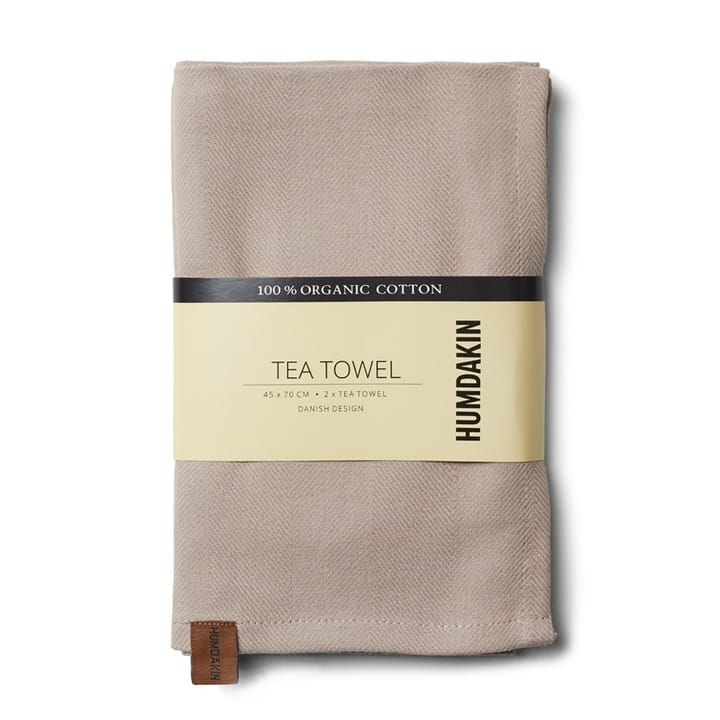 Humdakin Recycled keittiöpyyhe 45 x 70 cm 2-pack, Light stone Humdakin