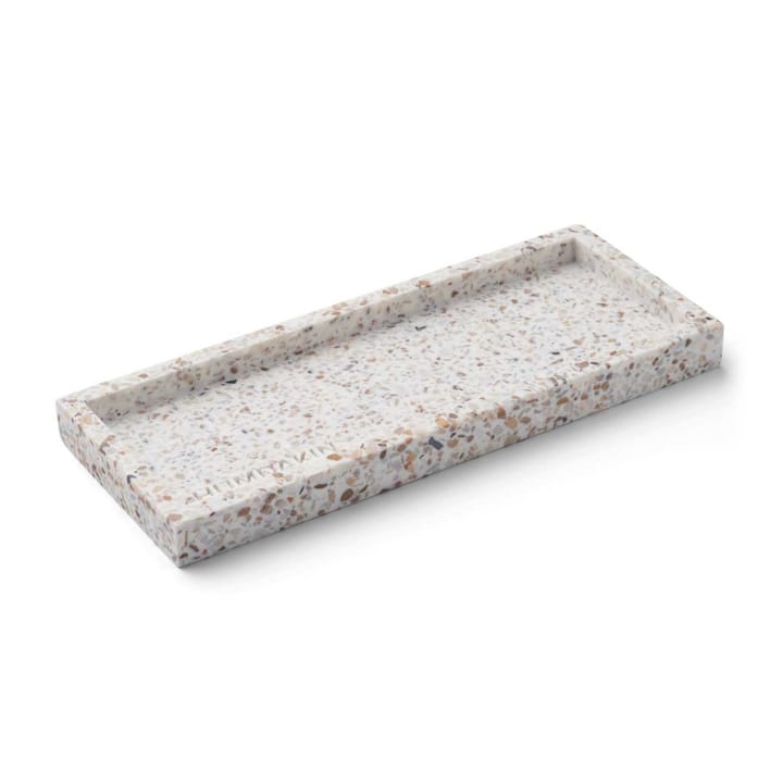 Humdakin Terrazzo -tarjotin 10 x 25 cm - White-brown - Humdakin