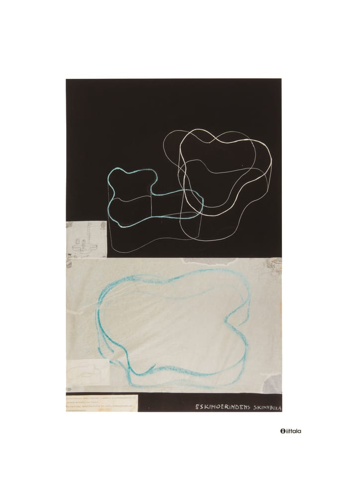 Aalto art Sketch black juliste, 50x70 cm Iittala