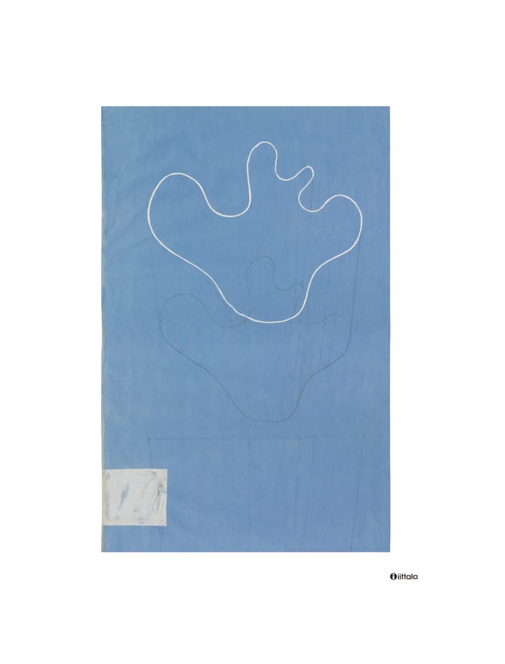 Aalto art Sketch blue juliste, 50x70 cm Iittala